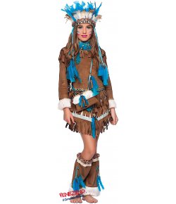 Costume di carnevale INDIANA D'AMERICA RAGAZZA